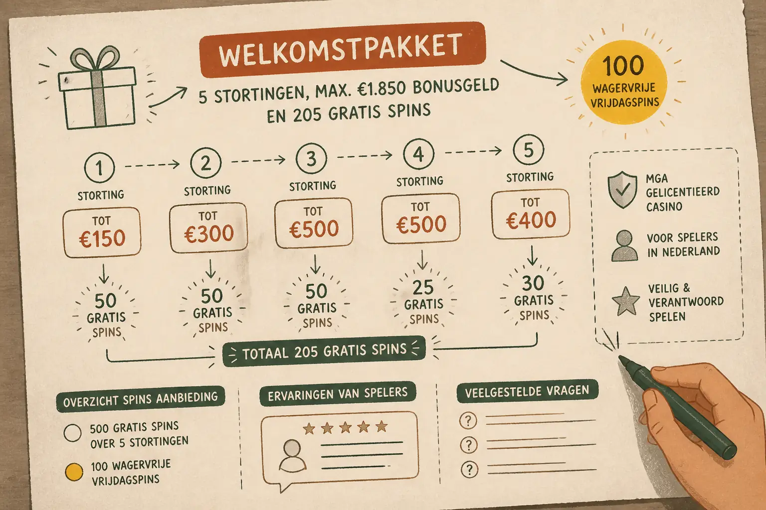 Locowin Casino Gratis Spins en Welkomstpakket voor Nederland visual guide for Locowin